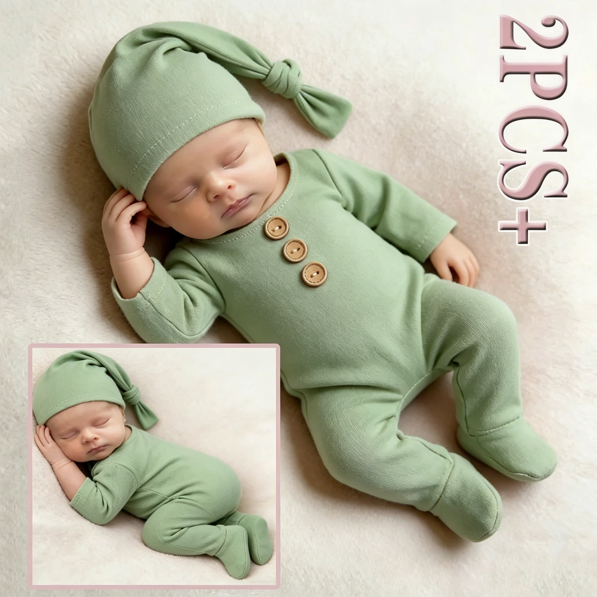 Baby Clothing Products - Ylsteed Winter Long Sleeve Buttons Footed