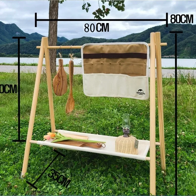Baby Clothing Display - Solid wood portable hook rack removable