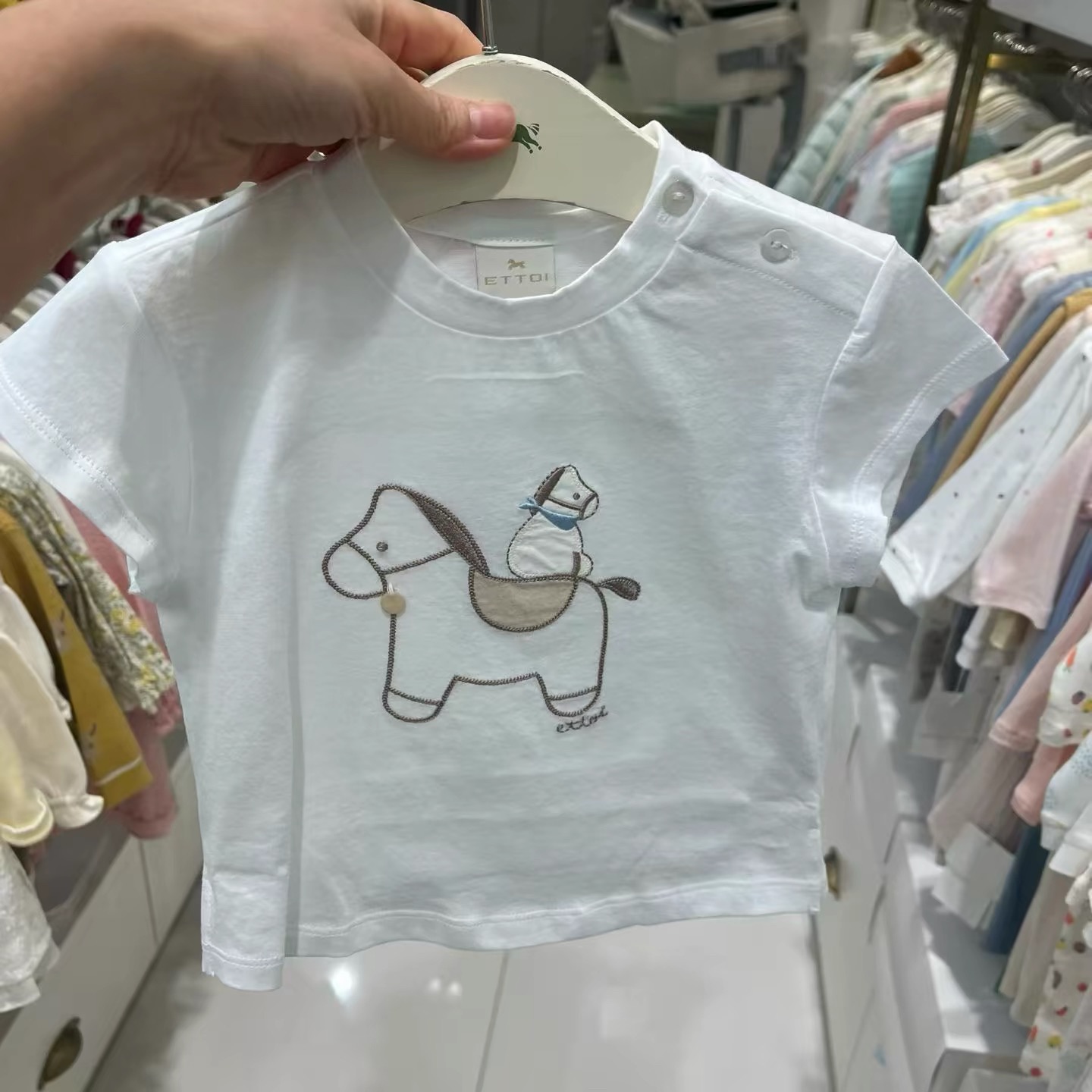 Baby Clothing Neutral - Cute Comfortable Cartoon round Neck Short