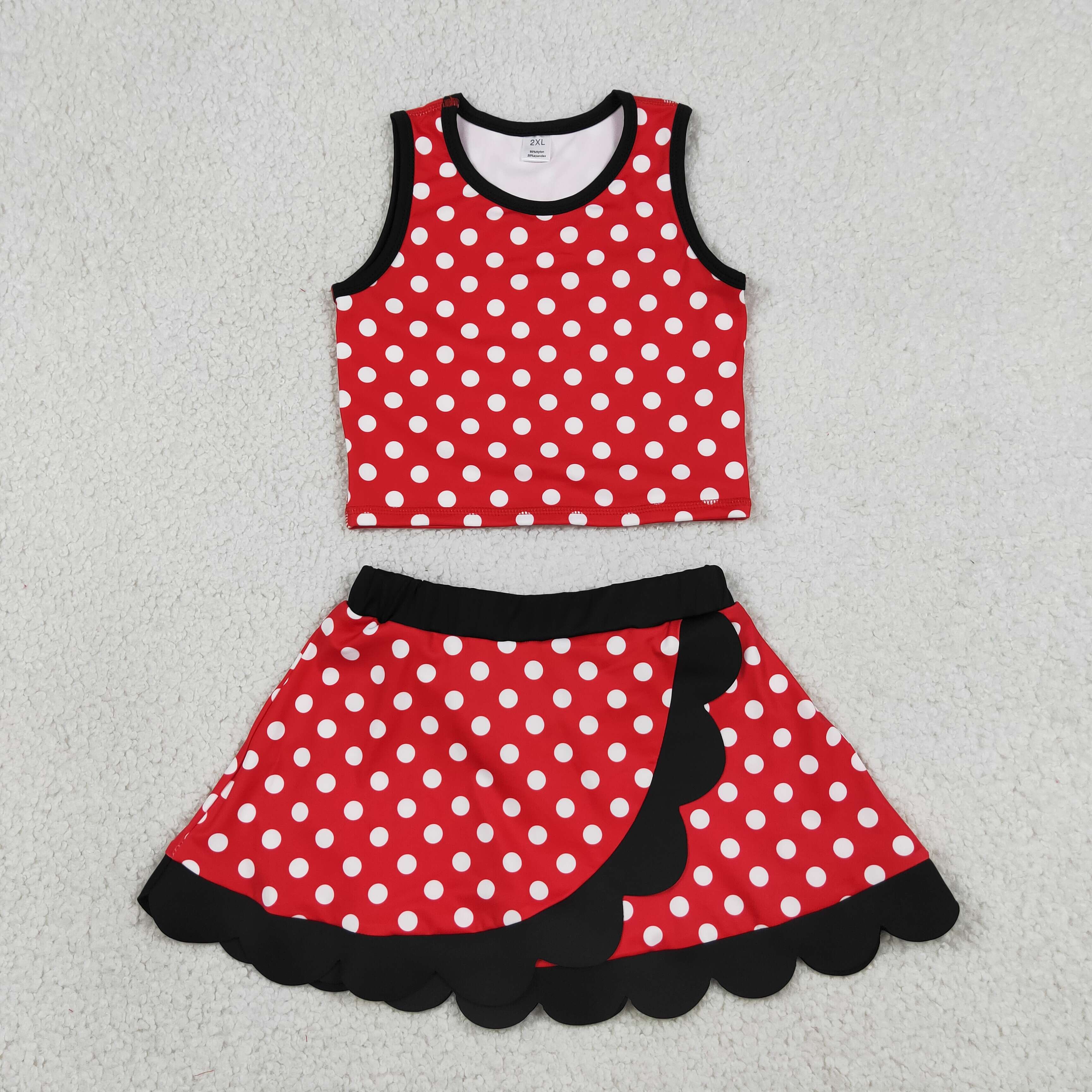 Baby Yoga Clothing - Wholesale Toddler Sleeveless Shirt Ruffle Skirt