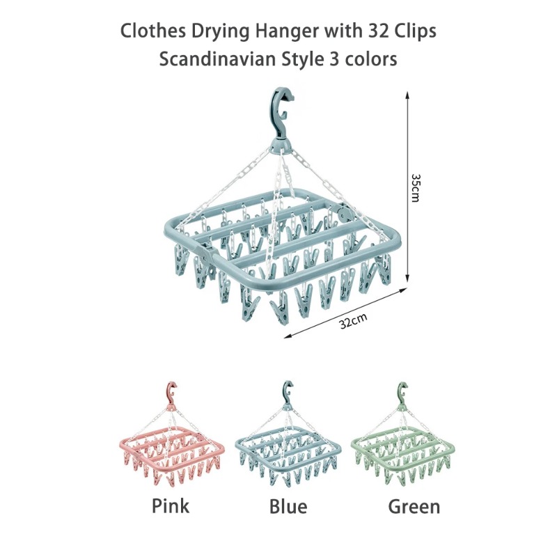 Clothes Drying Hanger with 32  – Baby Clothing Rack recenzja i cena