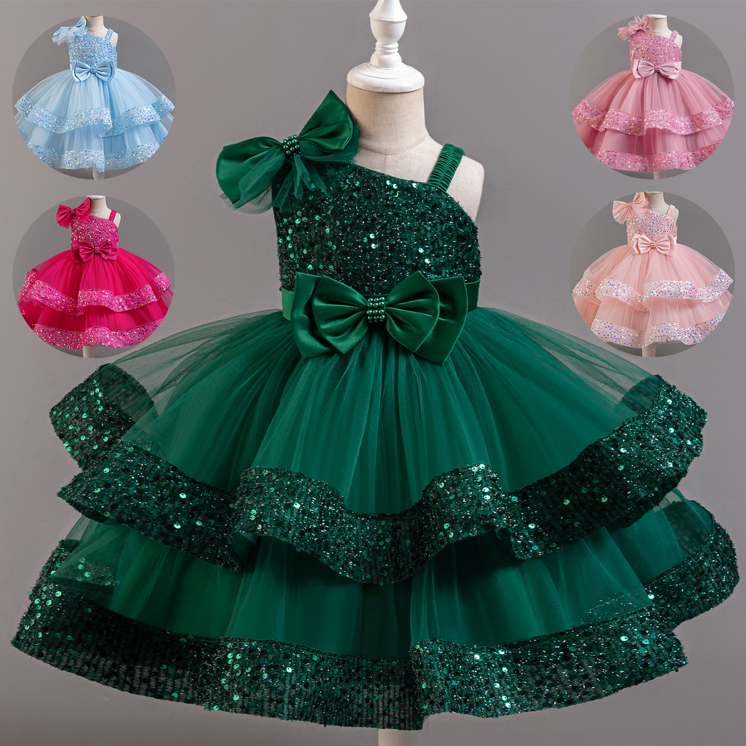 Flower Princess Sequins Baby W – Baby Clothing Dresser recenzja i cena