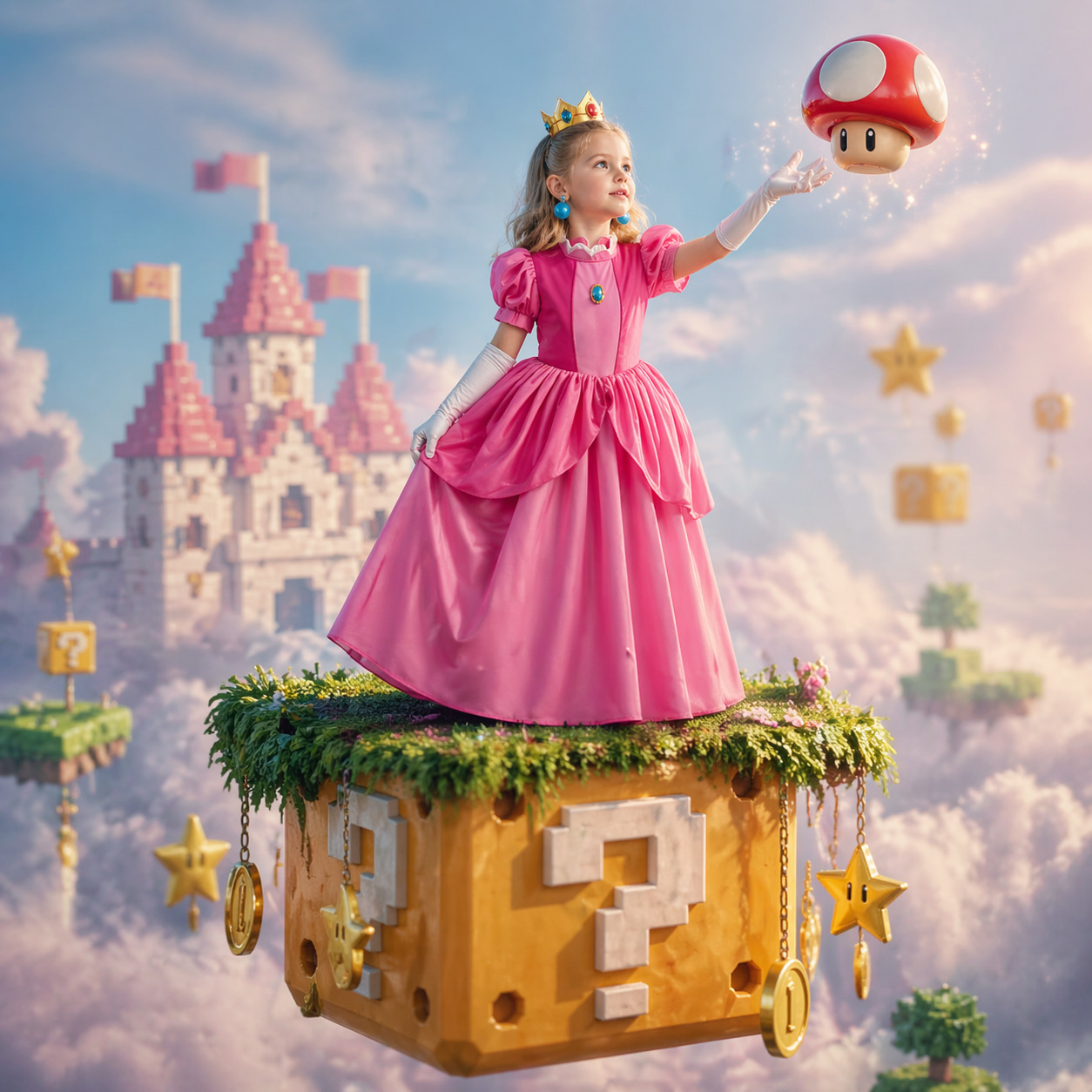 Princess Peach Style Dress Up  – Baby Clothing Dresser recenzja i cena