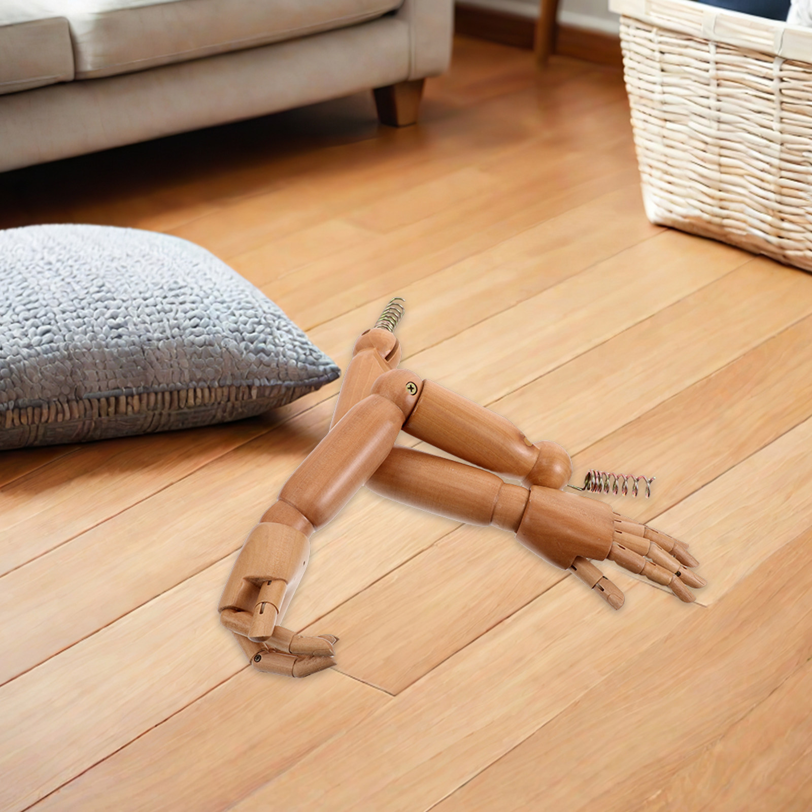 1 Pair Articulated Wooden Mann – Baby Clothing Display recenzja i cena