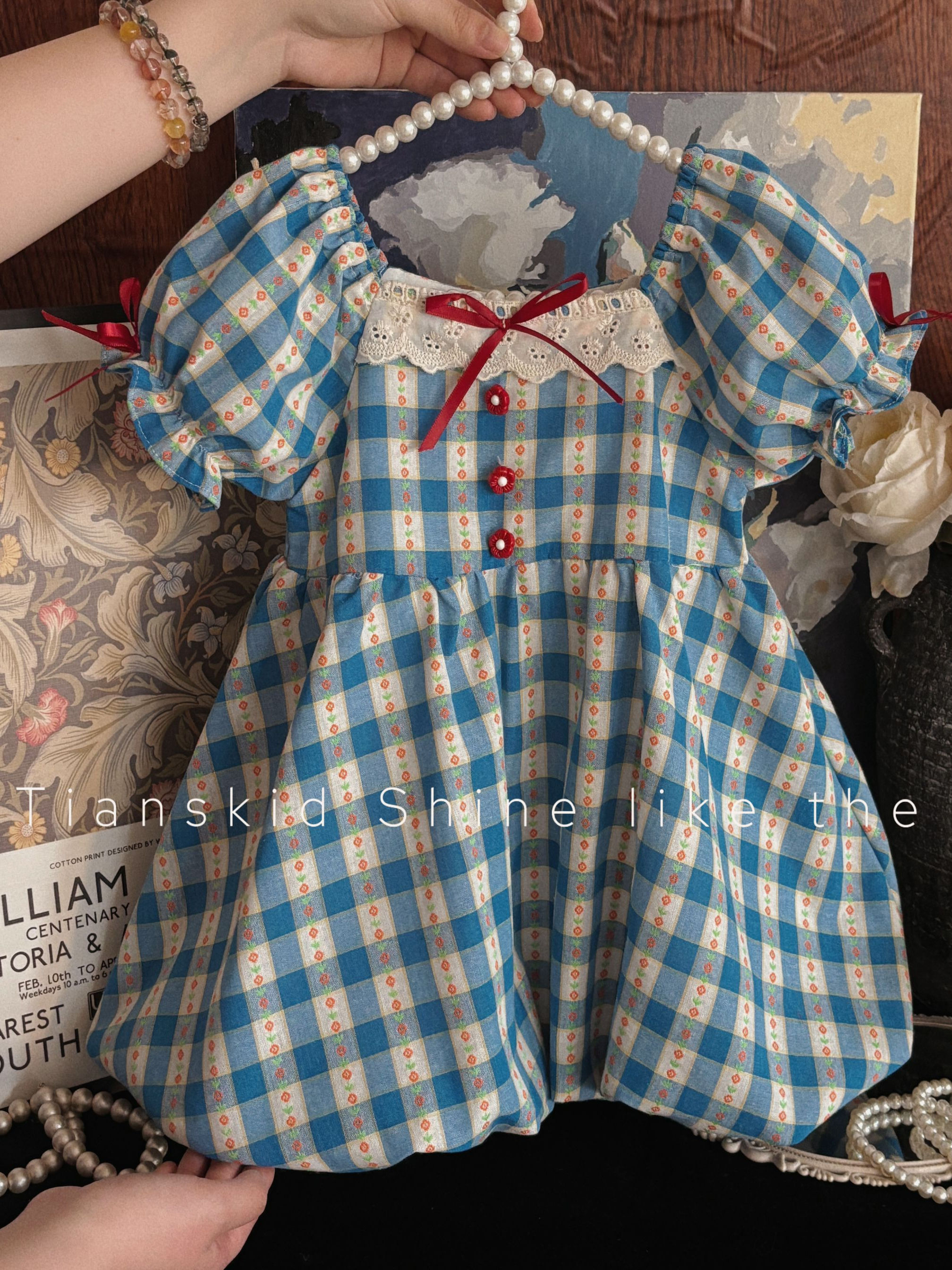 Girls Summer Plaid Dress Baby  – Baby Clothing Dresser recenzja i cena