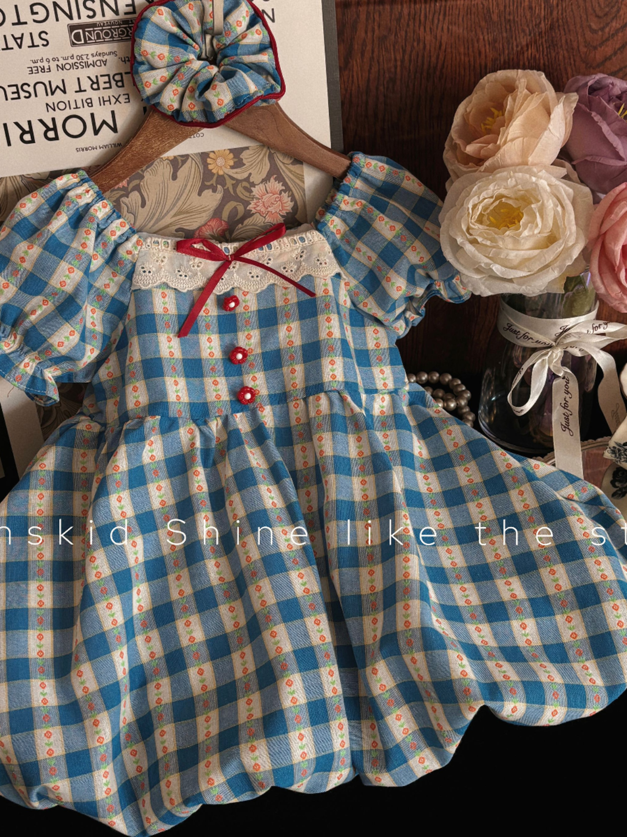 Girls Summer Plaid Dress Baby  – Baby Clothing Dresser recenzja i cena