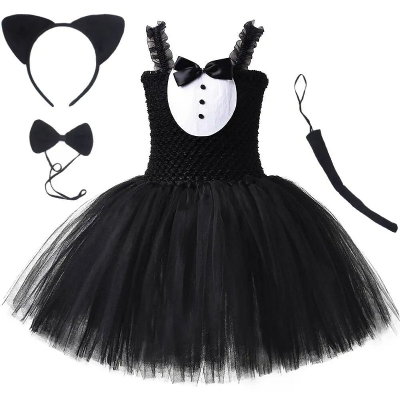 White Black Cat Tutu Dress for – Baby Clothing Dresser recenzja i cena