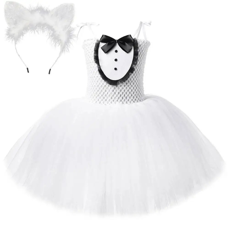 White Black Cat Tutu Dress for – Baby Clothing Dresser recenzja i cena