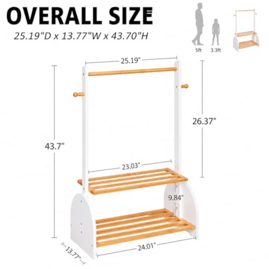Clothing Rack with Adjustable  – Baby Clothing Rack recenzja i cena