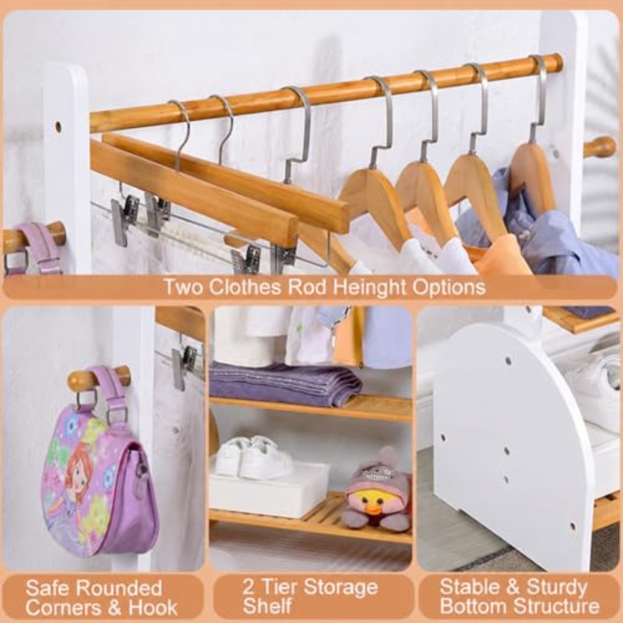 Clothing Rack with Adjustable  – Baby Clothing Rack recenzja i cena