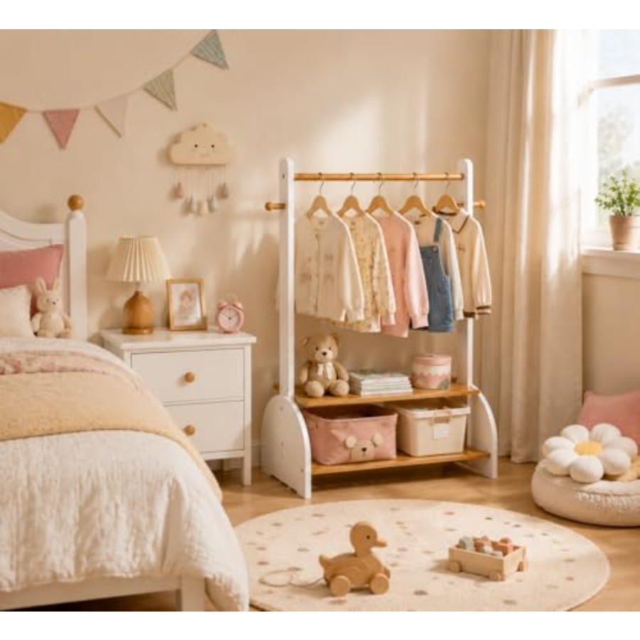 Clothing Rack with Adjustable  – Baby Clothing Rack recenzja i cena