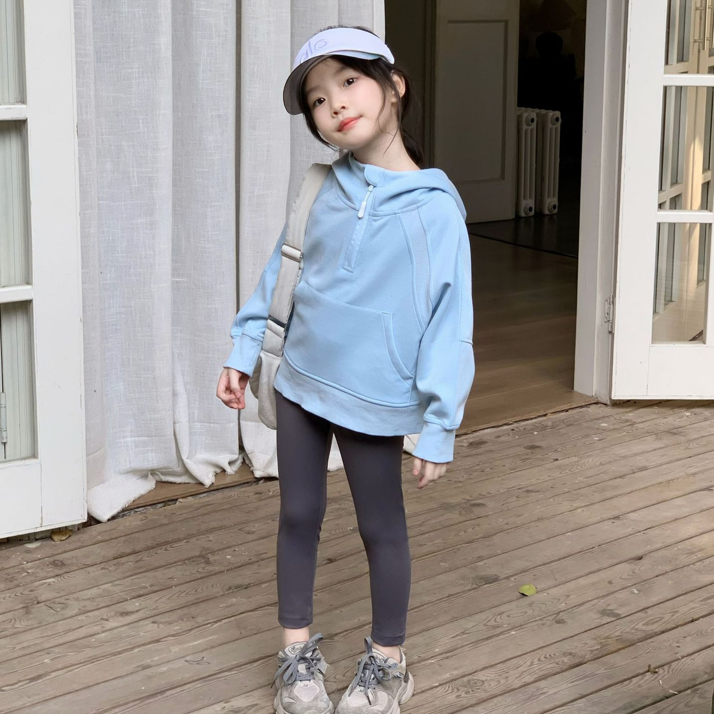 Girls' Hooded Sweater with Yog – Baby Yoga Clothing recenzja i cena