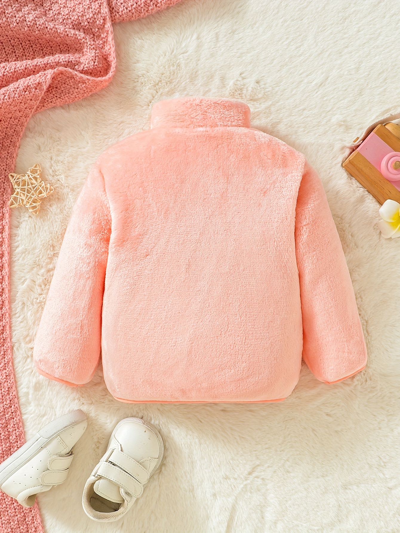 Unisex Plush Zipper Jacket for – Baby Clothing Neutral recenzja i cena