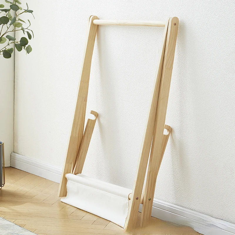Solid Wood Floor Standing Clot – Baby Clothing Rack recenzja i cena