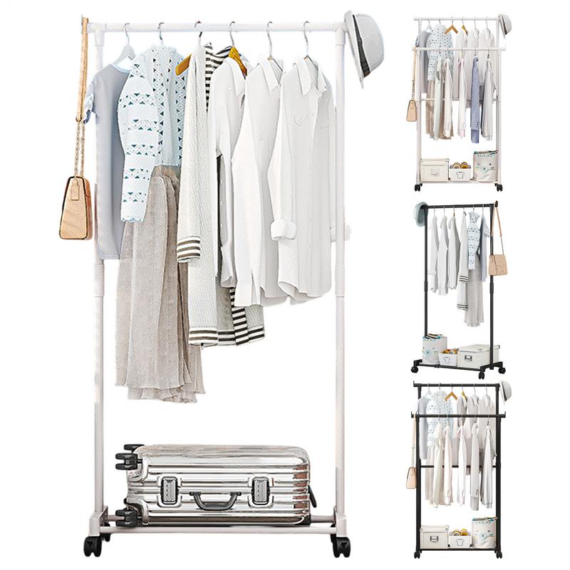 Double-Rod Clothes Rack Clothe – Baby Clothing Rack recenzja i cena