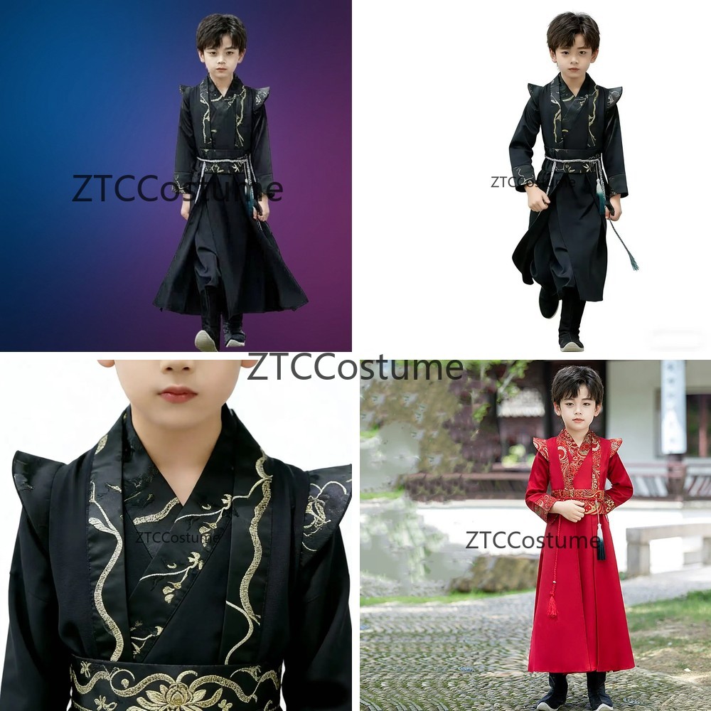 Long Sleeve Boys Hanfu Modern  – Baby Clothing Unit recenzja i cena