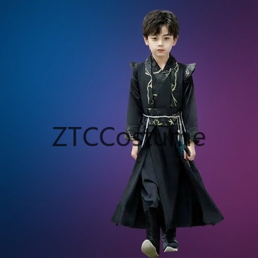 Long Sleeve Boys Hanfu Modern  – Baby Clothing Unit recenzja i cena